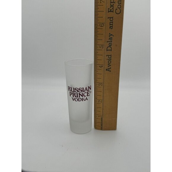 RUSSIAN PRINCE VODKA 4" SHOT GLASS FROSTED - Picture 2 of 3